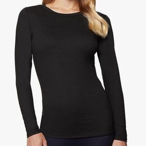 NWT 32 Degrees Thermal Heat Womens Top XL Black